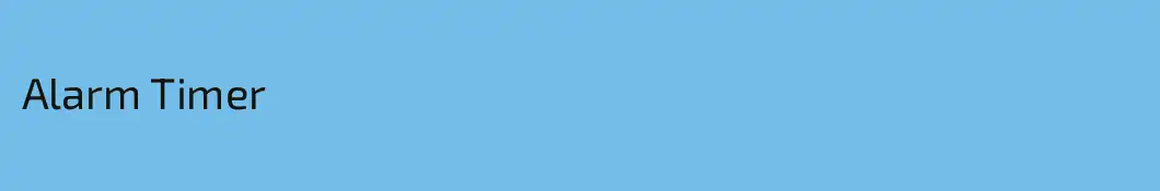 Alarm Timer